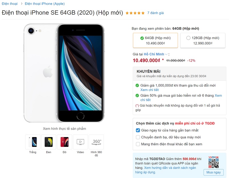 iPhone SE 2020 giảm giá iPhone SE 2020 giảm giá