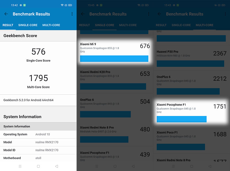 Điểm hiệu năng Realme 7 Pro