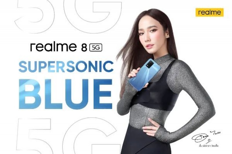 Realme 8 5G được xác nhận cấu hình và lộ ảnh báo chí với màu Supersonic Blue trẻ trung, ấn tượng
