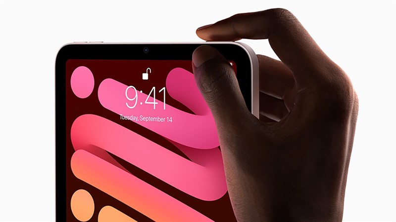Cảm biến TouchID có thể sẽ quay trở lại trên iPhone 14 dưới dạng phím bấm vật lý giống iPad mini 6. Nguồn: Apple.