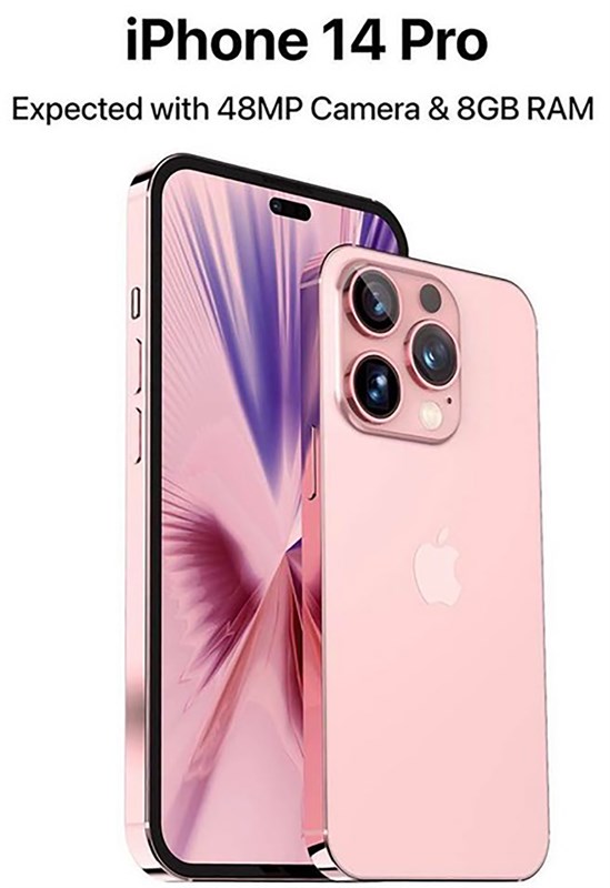 iPhone 14 Pro Concept màu hồng. Nguồn: @applehub.