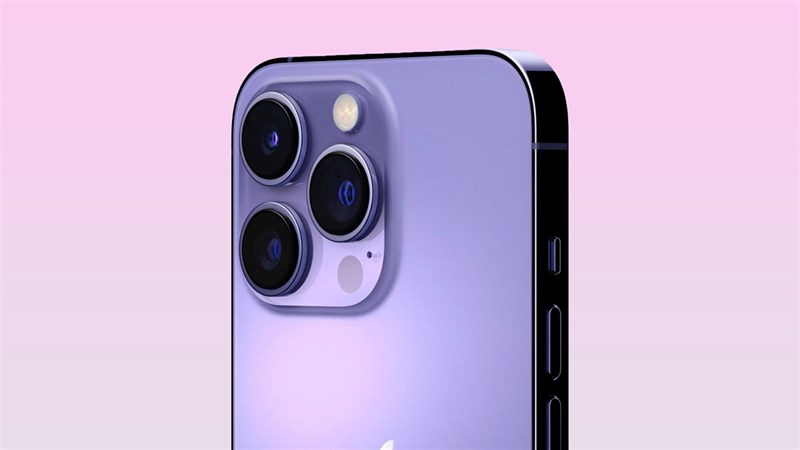 Cận cảnh cụm camera sau của mẫu iPhone màu tím. Nguồn: Vật Vờ Studio.