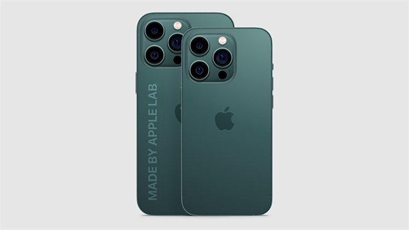 Concept iPhone 14 Pro màu trà xanh cực HOT. Nguồn: APPLE LAB. Concept iPhone 14 Pro màu trà xanh cực HOT. Nguồn: APPLE LAB.