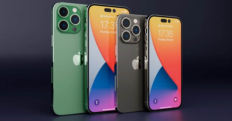 Bộ đôi iPhone 14 Pro và 14 Pro Max sẽ sử dụng màn hình đục lỗ. Nguồn: 9to5Mac. Bộ đôi iPhone 14 Pro và 14 Pro Max sẽ sử dụng màn hình đục lỗ. Nguồn: 9to5Mac.