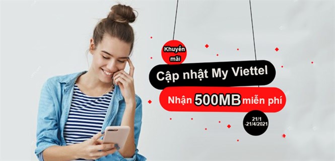 Cách nhận 500MB Data miễn phí trong 30 ngày từ My Viettel