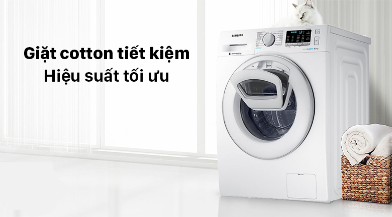 Chế độ giặt cotton tiết kiệm, hiệu suất tối ưu