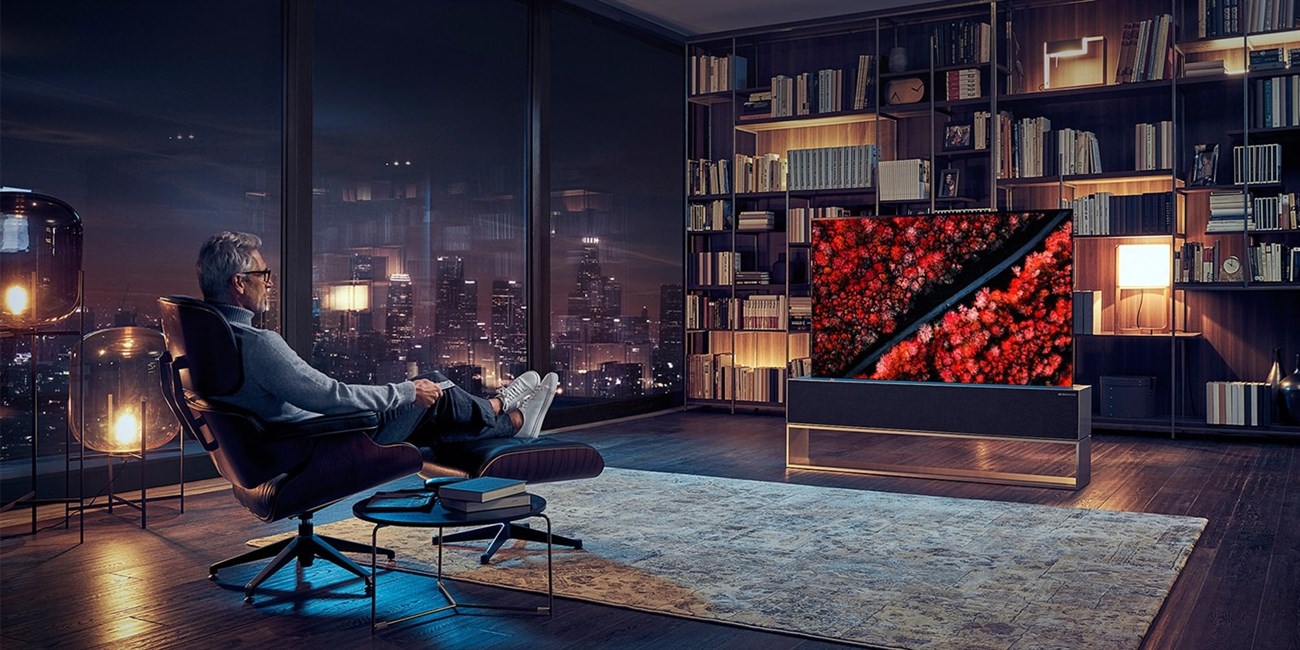 TV màn hình cuộn LG có thiết kế độc đáo
