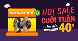 5 mẫu đồng hồ thông minh giảm đến 40% dịp cuối tuần, mua ngay!