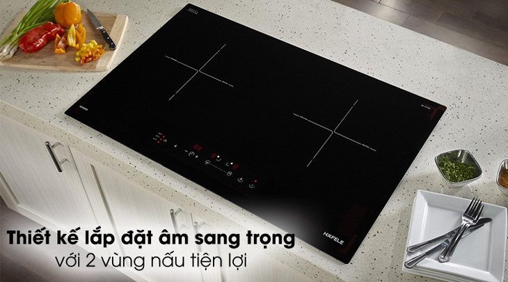 Bếp từ đôi lắp âm Hafele HC-I2712A sở hữu thiết kế sang trọng với kiểu lắp đặt âm tiện lợi