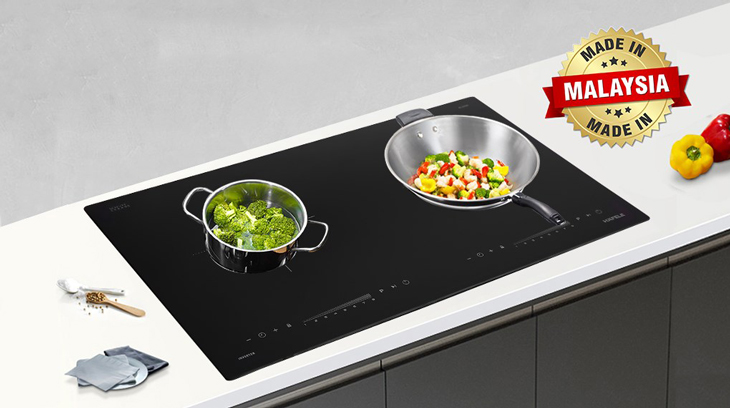 Bếp từ Hafele có tốt không? Có nên mua không? > Bếp từ đôi lắp âm Hafele HC-I2732A sở hữu vùng nấu kích cỡ nhỏ gọn, tiết kiệm diện tích