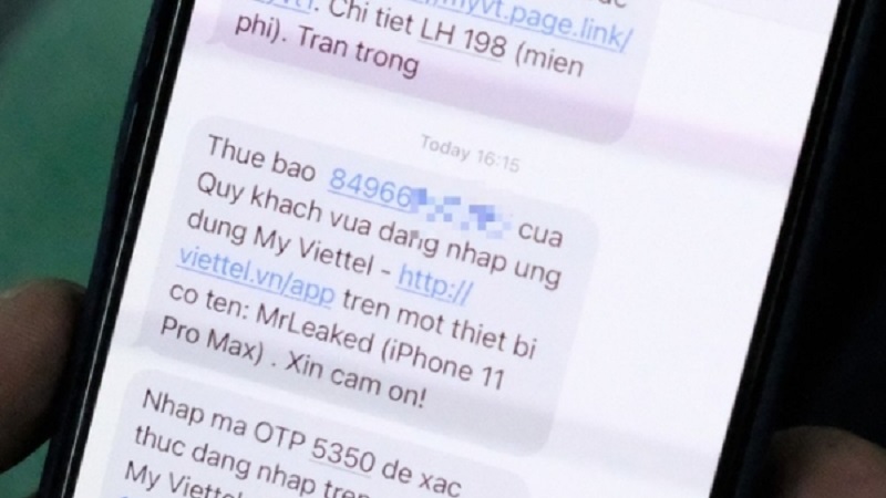 Đại diện Viettel nói gì về tin nhắn báo đăng nhập vào My Viettel? Đại diện Viettel nói gì về tin nhắn báo đăng nhập vào My Viettel?