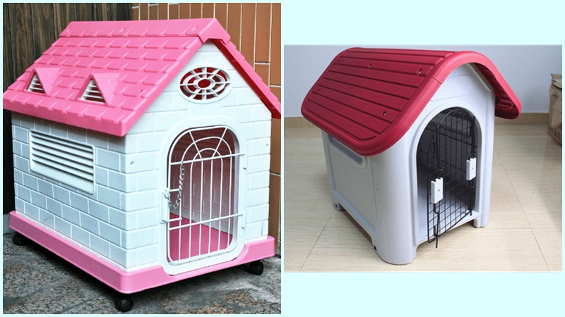 Mẫu chuồng chó bằng nhựa hình ngôi nhà
