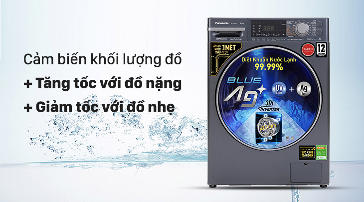 Động cơ 3Di Inverter trên máy giặt Panasonic cho hiệu quả giặt vượt trội