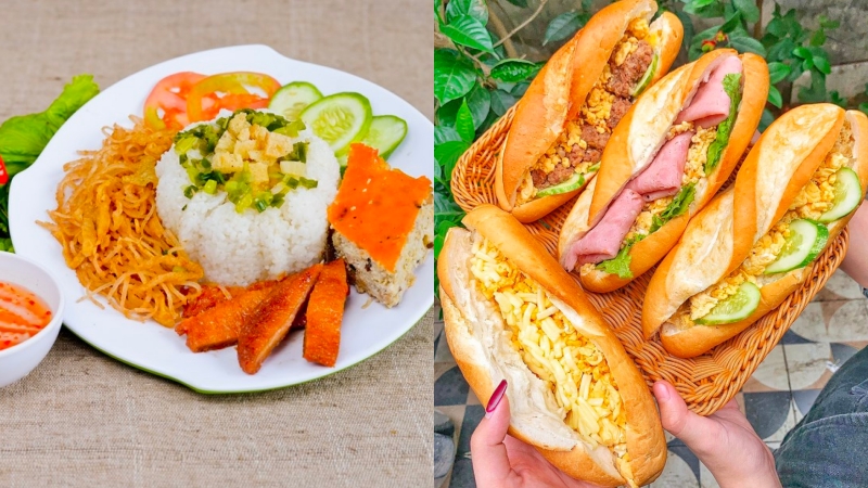 Ăn nhiều cơm hoặc bánh mì