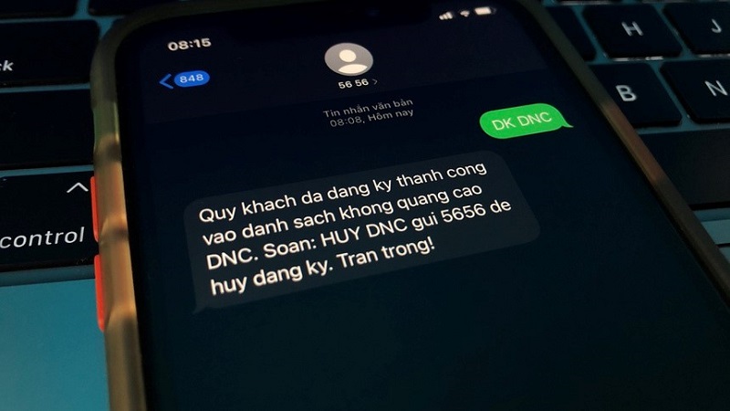 Đăng Ký Chặn Tin Nhắn Rác