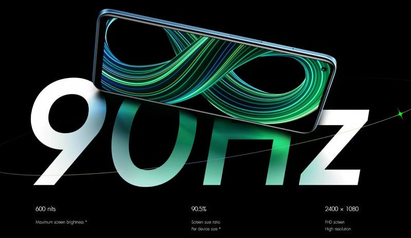 Realme 8 5G có màn hình 90Hz