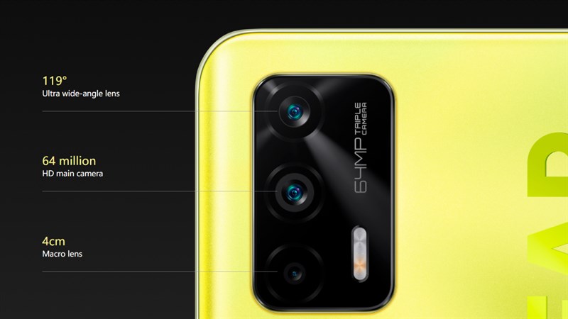 Bộ 3 camera của Realme Q3 Pro Bộ 3 camera của Realme Q3 Pro