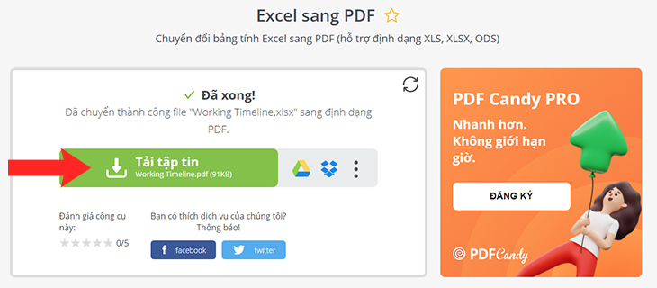 Excel sang PDF:
Chuyển đổi các tệp Excel sang định dạng PDF giờ đây trở nên dễ dàng hơn bao giờ hết. Bạn có thể chuyển đổi các tệp mà mình muốn chỉ trong vài giây. Điều này sẽ giúp bạn tiết kiệm thời gian và công sức. Hãy trải nghiệm ngay để dễ dàng chuyển đổi các tệp Excel sang định dạng PDF.