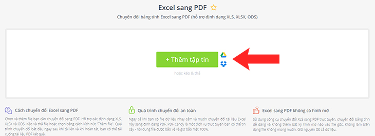 3 cách chuyển file Excel sang PDF online/offline nhanh, chi tiết nhất > Giao diện PDF Candy