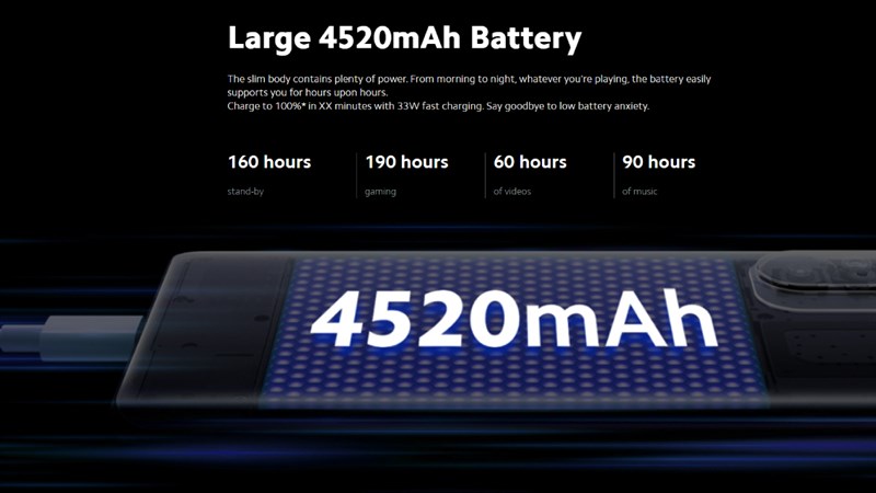 Xiaomi Mi 11X sở hữu viên pin 4.520 mAh