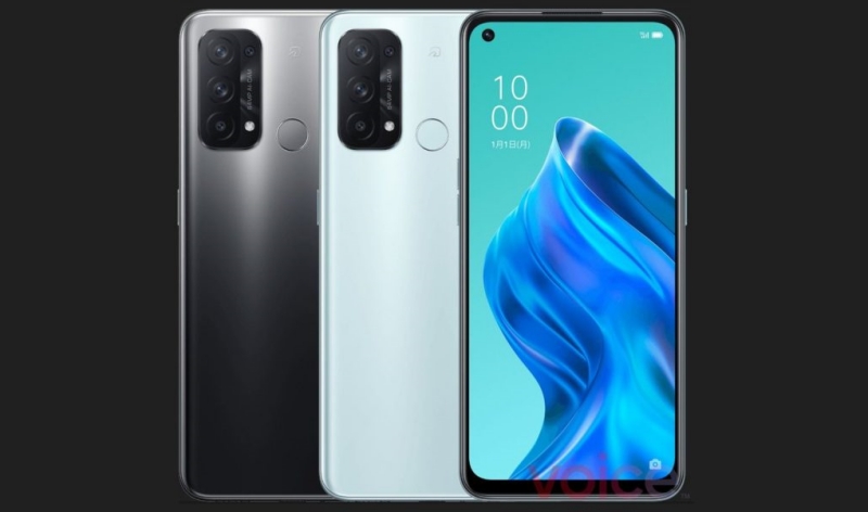 Hình ảnh render OPPO Reno5 A