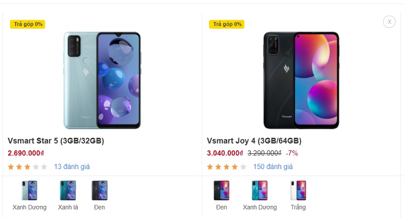 Mua Star 5 thêm tiền mua Joy 4