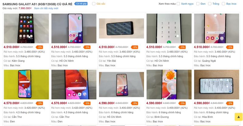 Galaxy A51 đổi trả