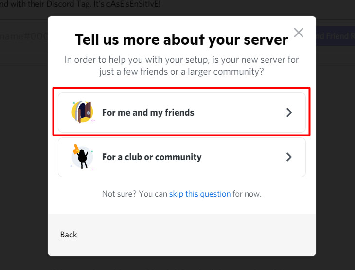 Discord là gì? Hướng dẫn sử dụng Discord cho người mới > Sau đó, chọn đối tượng tham gia server