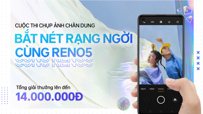 Bắt nét rạng ngời cùng OPPO Reno5