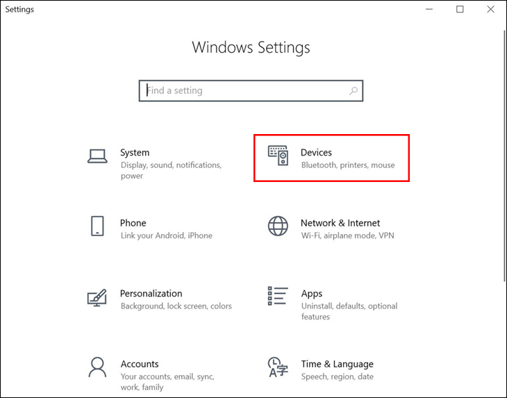 Chạy lại trình tìm kiếm máy in trên Windows 10
