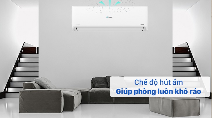 Chế độ hút ẩm trong Máy lạnh Casper Inverter 1.5 HP GC-12IS32