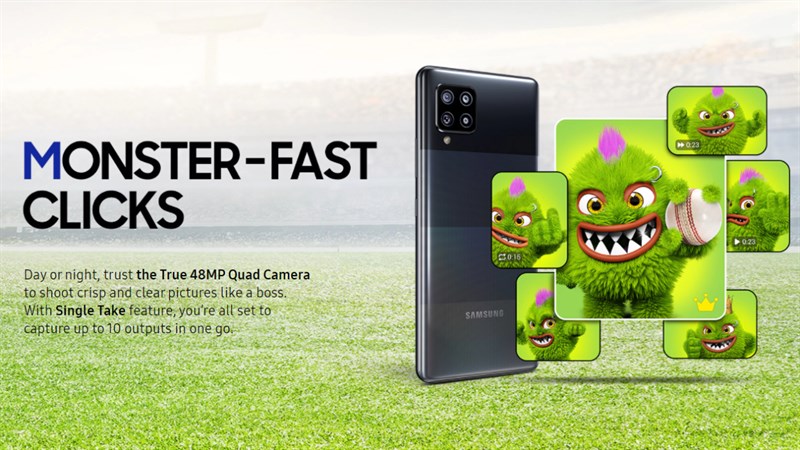 Cụm 4 camera của Galaxy M42 5G Cụm 4 camera của Galaxy M42 5G