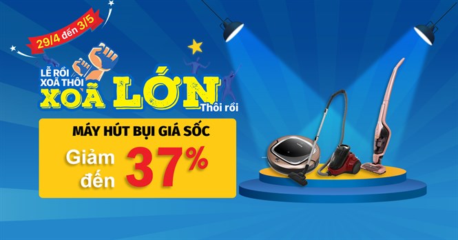 Top 10 máy hút bụi giảm đến 37% dịp Lễ lớn