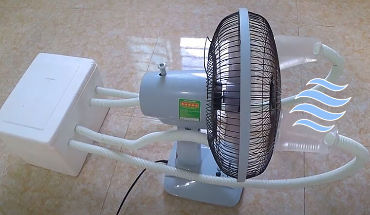 Cách tự chế quạt điều hòa mát rượi, dễ làm cho ngày hè oi bức