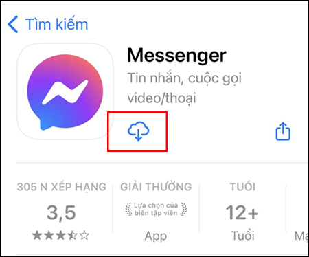 Gỡ Messenger trên điện thoại iPhone