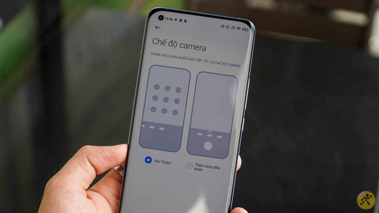 Bạn có thể thay đổi chế độ camera một cách dễ dàng