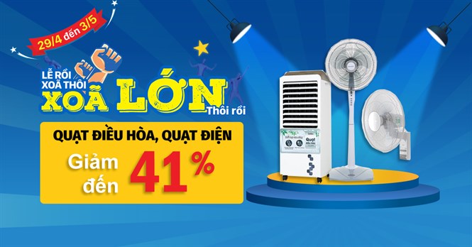 Lễ lớn, 5 mẫu quạt điều hòa, quạt điện giảm đến 41%, mua ngay!