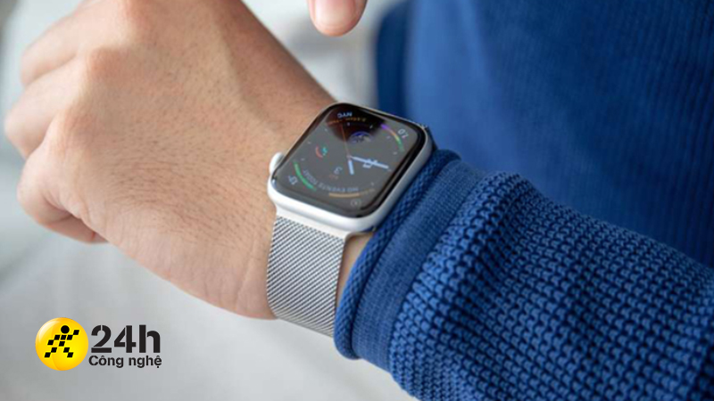 Apple Watch S5 LTE 44mm viền thép dây thép Apple Watch S5 LTE 44mm viền thép dây thép