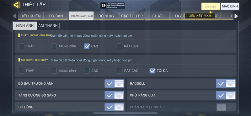 Thiết lập cấu hình PUBG Mobile Thiết lập cấu hình PUBG Mobile