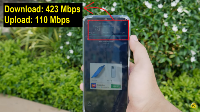 Kết quả đo tốc độ của mạng 5G Viettel trên Vivo Y72 5G. Kết quả đo tốc độ của mạng 5G Viettel trên Vivo Y72 5G.