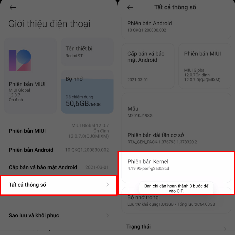 Kiểm tra Xiaomi Kiểm tra Xiaomi