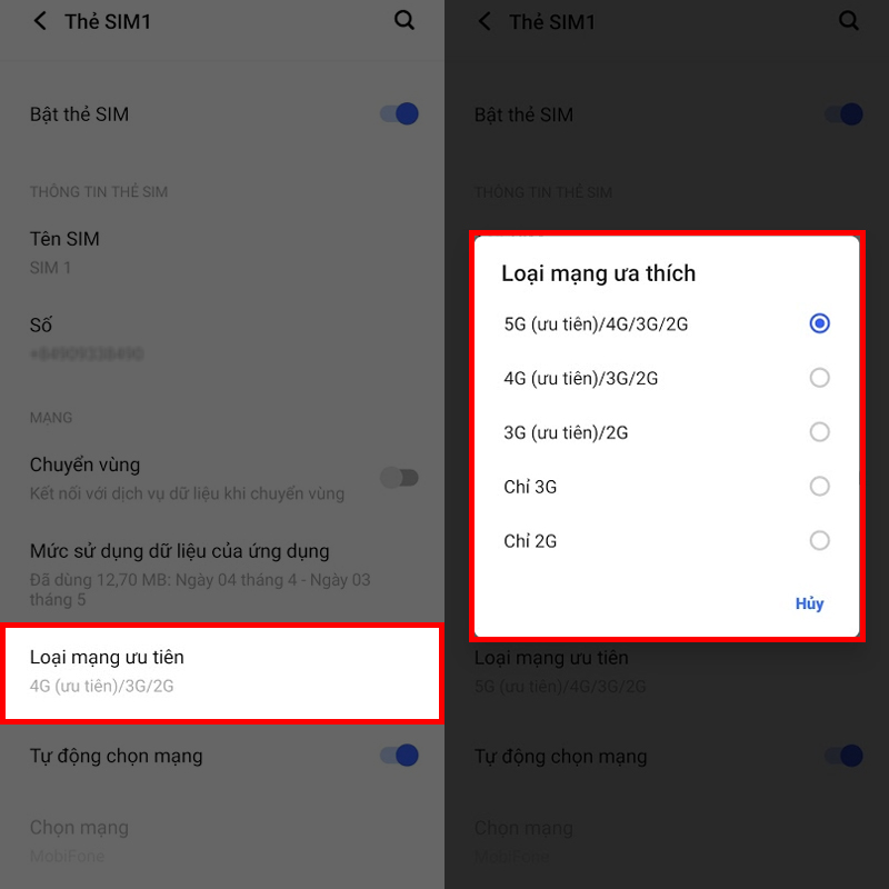 Cách bật 5G Cách bật 5G