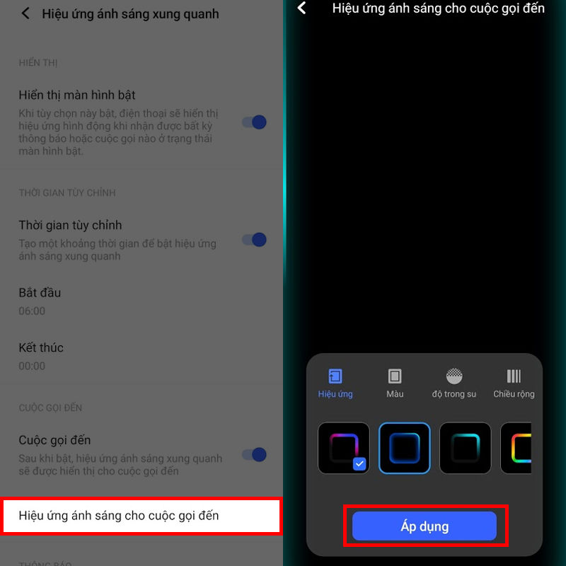 Tùy chỉnh hiệu ứng động Tùy chỉnh hiệu ứng động
