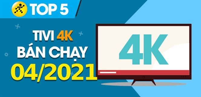 Top 5 Tivi 4K bán chạy nhất tháng 4/2021 tại Điện máy XANH