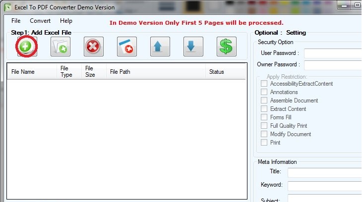 Free Excel to PDF Converter