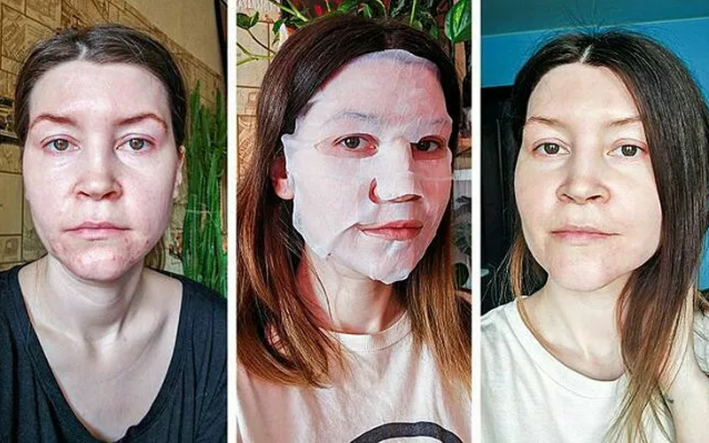 Kết quả đắp mặt nạ sau 28 ngày của Lena
