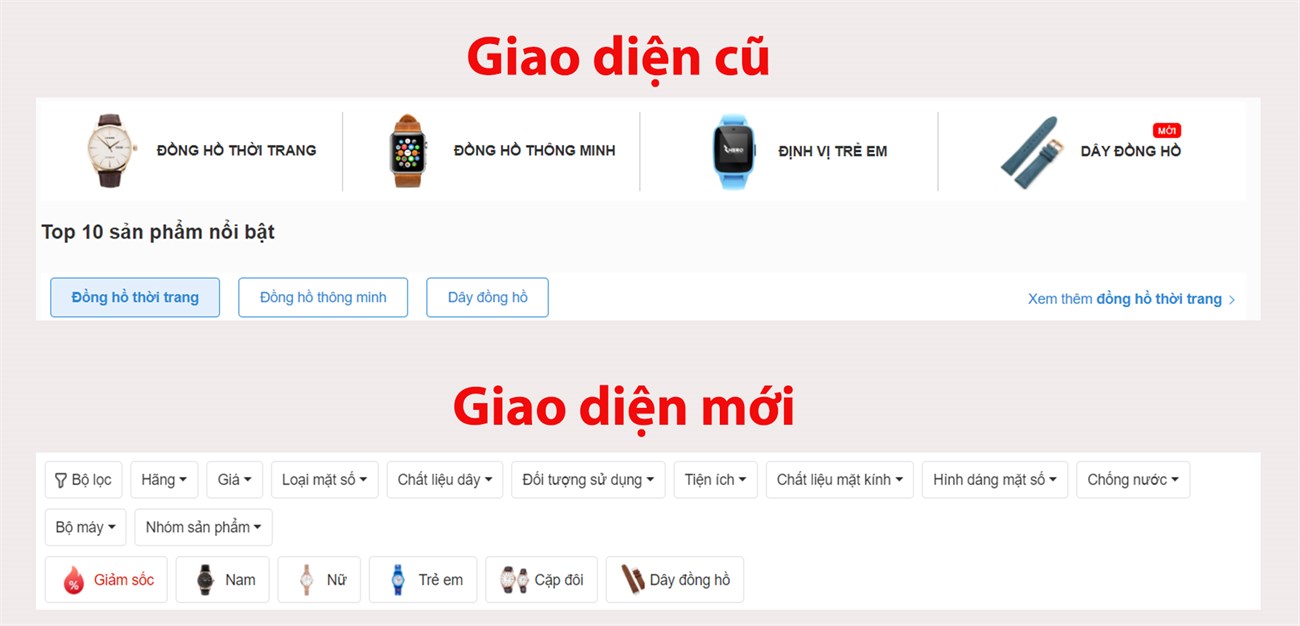 Sự thay đổi và các tính năng mới ở trang Đồng hồ Sự thay đổi và các tính năng mới ở trang Đồng hồ
