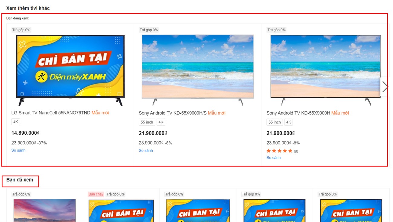 Bổ sung thêm mục sản phẩm bạn đang xem Bổ sung thêm mục sản phẩm bạn đang xem