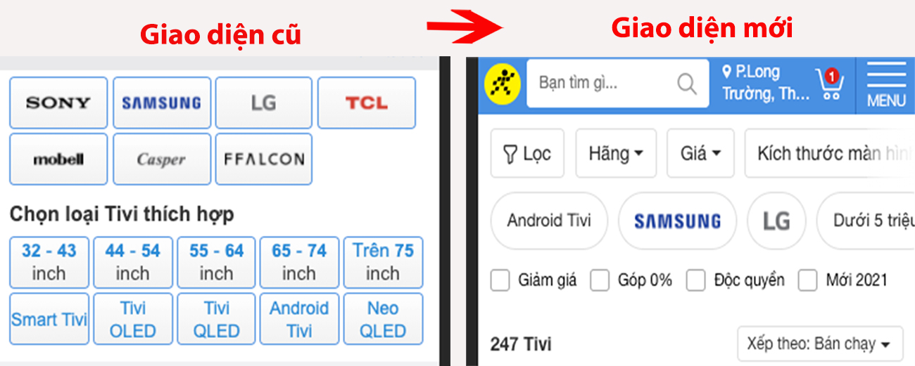 Thay đổi vị trí bộ lọc Thay đổi vị trí bộ lọc