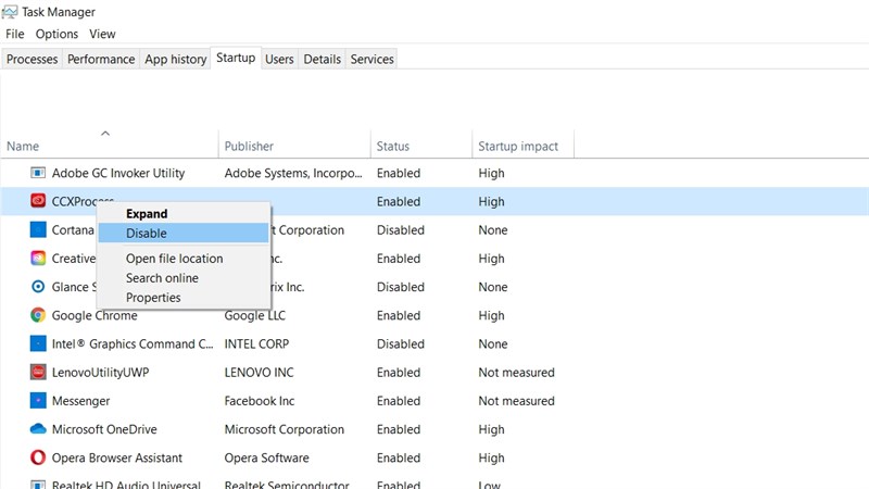 tăng tốc độ khởi động
